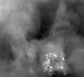 Wolken in Titans Atmosphäre