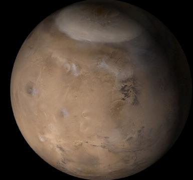 Nördliche Marspolkappe - Anklicken für Großansicht