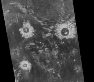 Einschlagkrater auf Venus