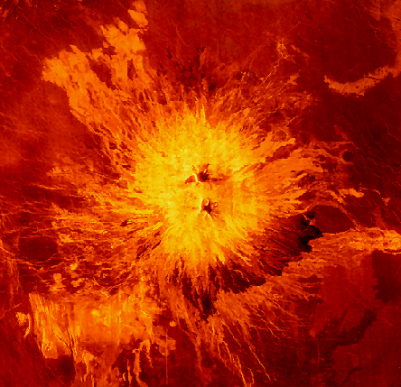Der Vulkan Sapas Mons
