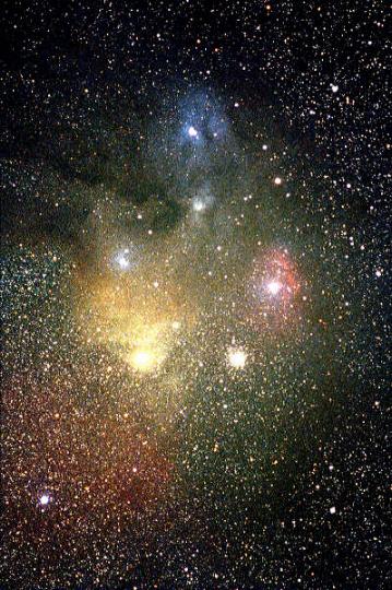 Nebel um Rho Ophiuchi