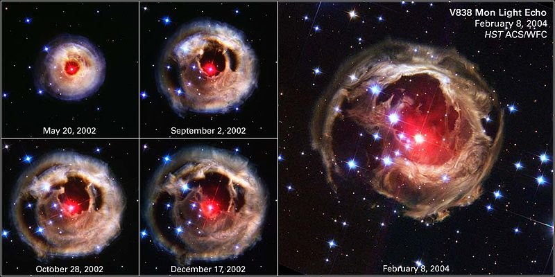 Rote Nova in Monocerotis